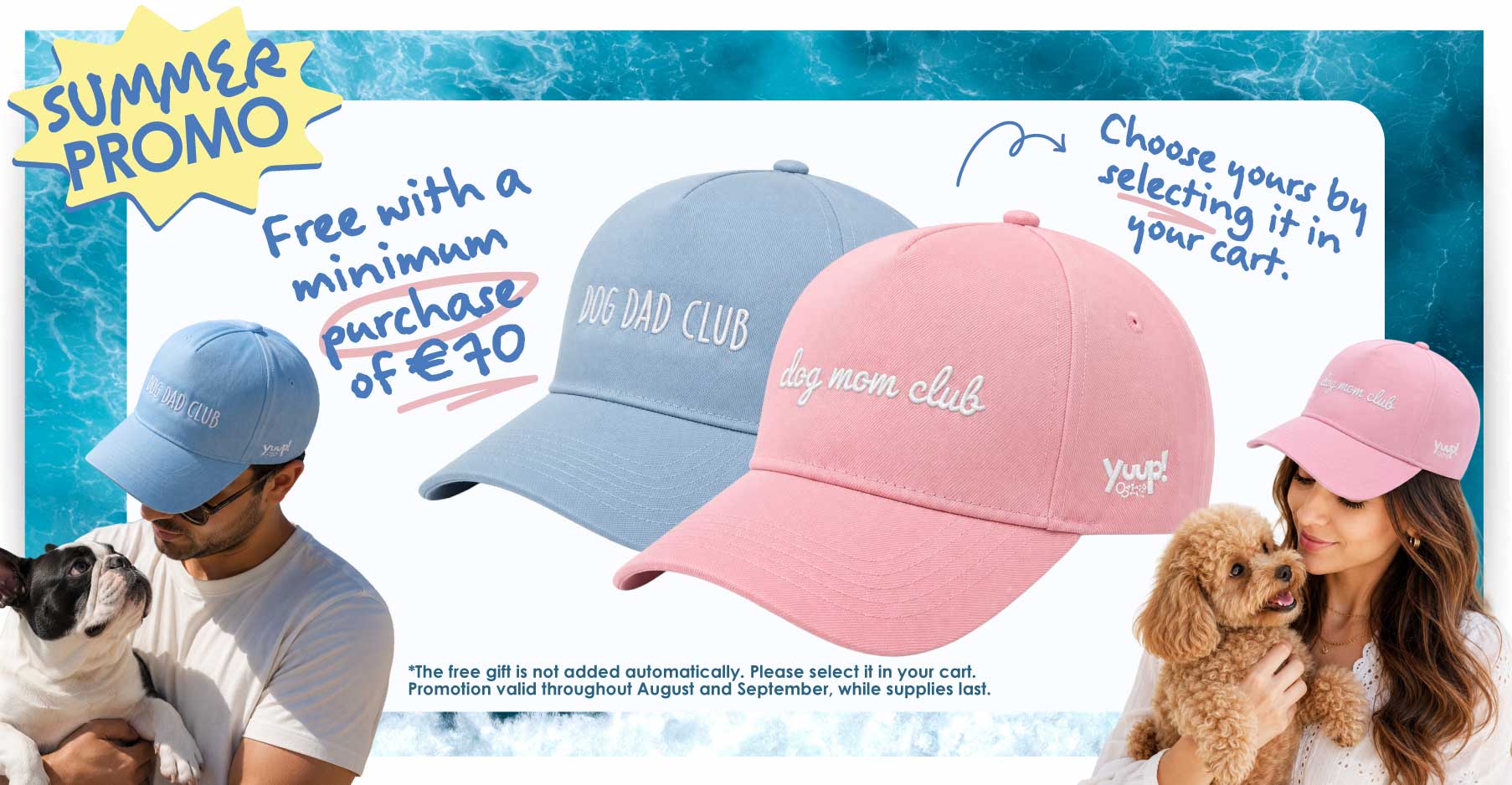 Cappellino in regalo con una spesa minima di 70€